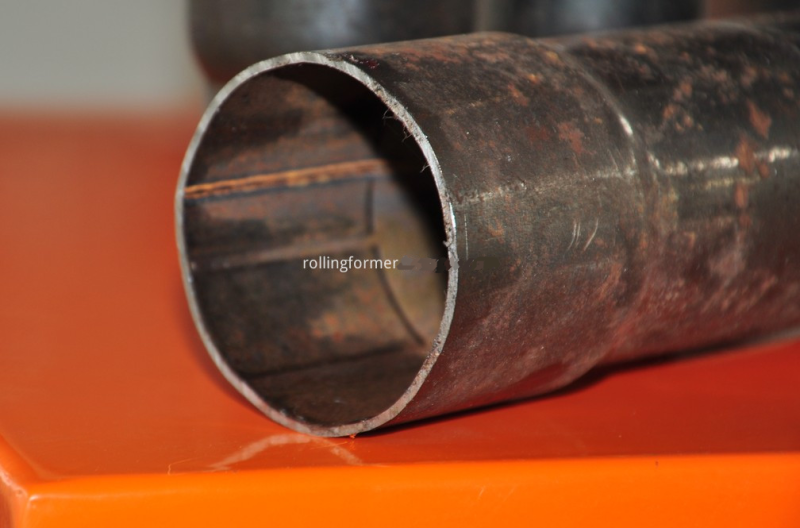 Tube end working machine: large steel pipe sample