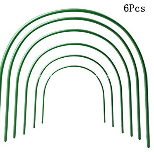 Greenhouse tube bender: six bent greenhouse tube arches