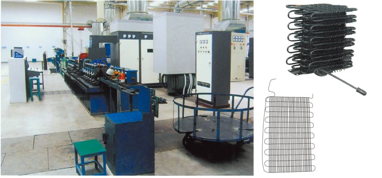 Profiles produced on the refrigeration panel roll forming line