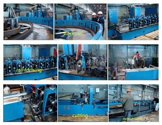 High frequency electric wiring pipe making machine