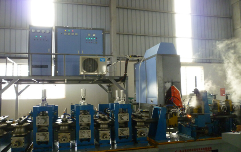 HG76 carbon steel tube mill: welding section in the workshop