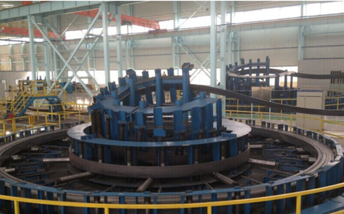 HG165 big diameter tube mill: accumulator unit with the steel coil