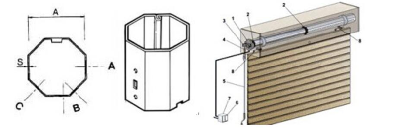 Octagonal pipe roll forming machine: profile and roll drawing with roller shutter sample