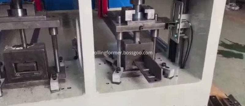 Double station holes profile channel punching machine: punching dies and tooling