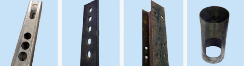 Double station holes profile channel punching machine